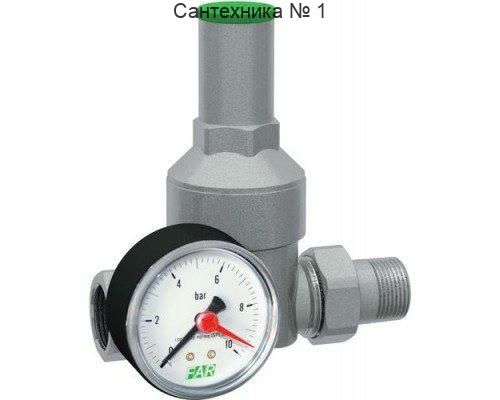 Редуктор давления 3/4" ВР-НР с манометром FAR