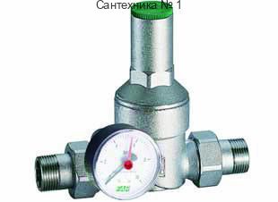 Редуктор НН 3/4 с манометром, хромированный FAR