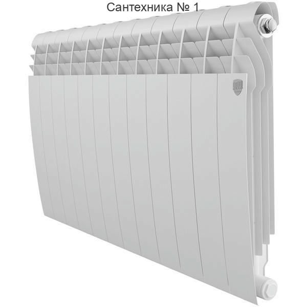 Радиатор биметаллический Royal Thermo BiLiner Bianco Traffico 500 12 секций, боковое подключение