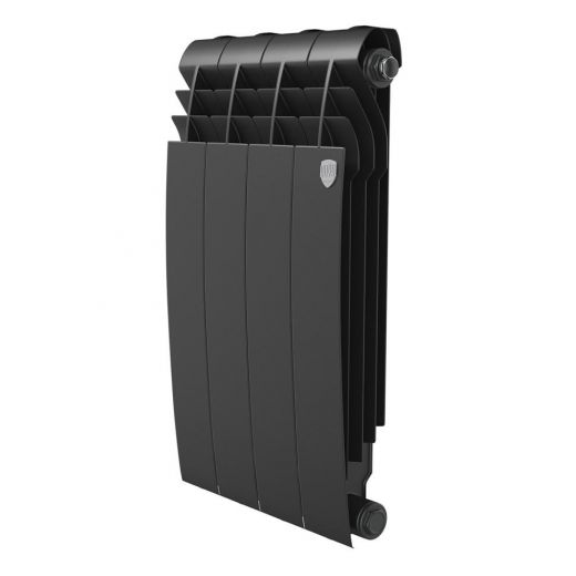 Радиатор биметаллический Royal Thermo BiLiner Noir Sable 500 4 секции, боковое подключение
