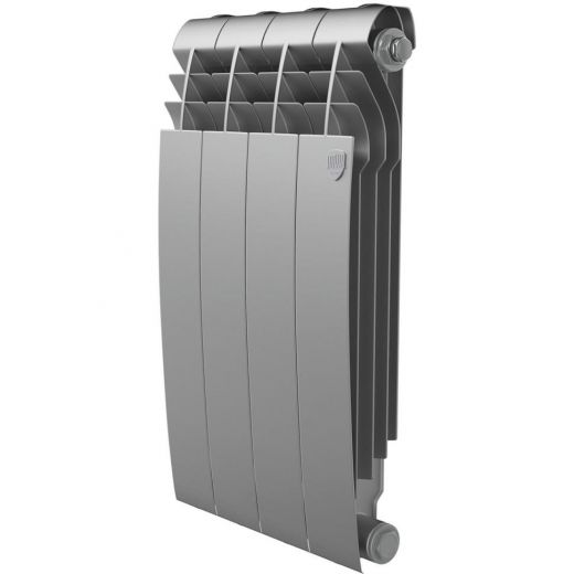 Радиатор биметаллический Royal Thermo BiLiner Silver Satin 500 4 секции, боковое подключение