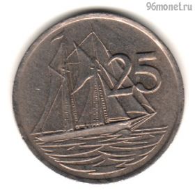 Каймановы острова 25 центов 1987