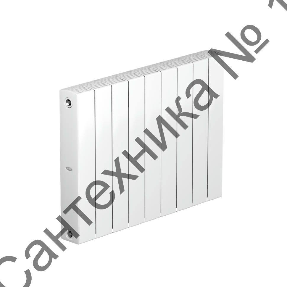 Радиатор биметаллический RIFAR SUPReMO 500 9 секций, боковое подключение (белый RAL 9016)