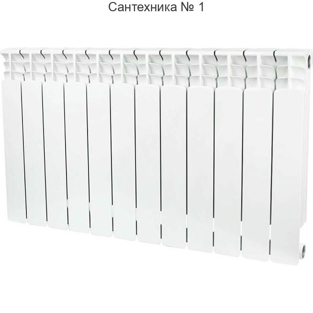 Радиатор биметаллический секционный Space 500 12 секций, боковое подключение STOUT