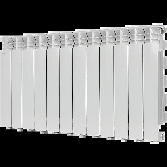 Радиатор алюминиевый GAMMA 500 12 секций, боковое подключение, белый STOUT
