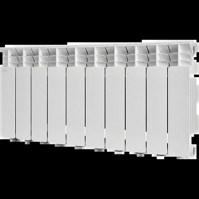 Радиатор алюминиевый GAMMA 350 10 секций, боковое подключение, белый STOUT