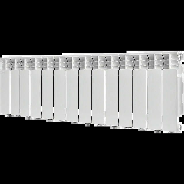 Радиатор алюминиевый GAMMA 350 14 секций, боковое подключение, белый STOUT