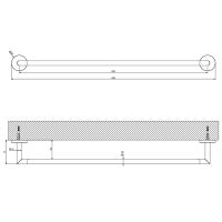 Полотенцедержатель Gessi 60 см 63703 схема 6 Полотенцедержатель Gessi 60 см 63703 схема 6