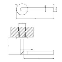 Настенный бумагодержатель Gessi 63655 схема 10