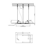 Встраиваемая часть душа Gessi Minimali 2017 30x50 см 57805 схема 2