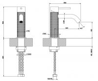 Gessi Cesello смеситель для раковины 54402 схема 6 Gessi Cesello смеситель для раковины 54402 схема 6