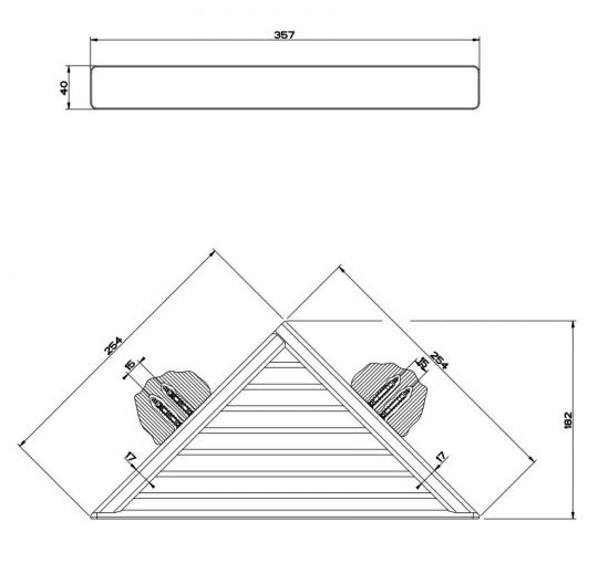 Gessi iSpa Полка 41661 схема 2 Gessi iSpa Полка 41661 схема 2
