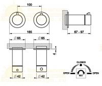 Внешние части термостатического смесителя на 2 потребителя Gessi 316 54234 схема 8 Внешние части термостатического смесителя на 2 потребителя Gessi 316 54234 схема 8