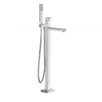 Напольный смеситель с изливом для ванны и ручным душем Gessi Eleganza 46131 схема 4 Напольный смеситель с изливом для ванны и ручным душем Gessi Eleganza 46131 схема 4