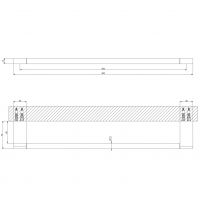 Держатель для полотенец 45 см Gessi Origini Accessories 66502 схема 2