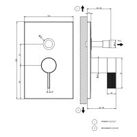 Смеситель для ванны/душа Gessi Inverso Rigato 73579 схема 12