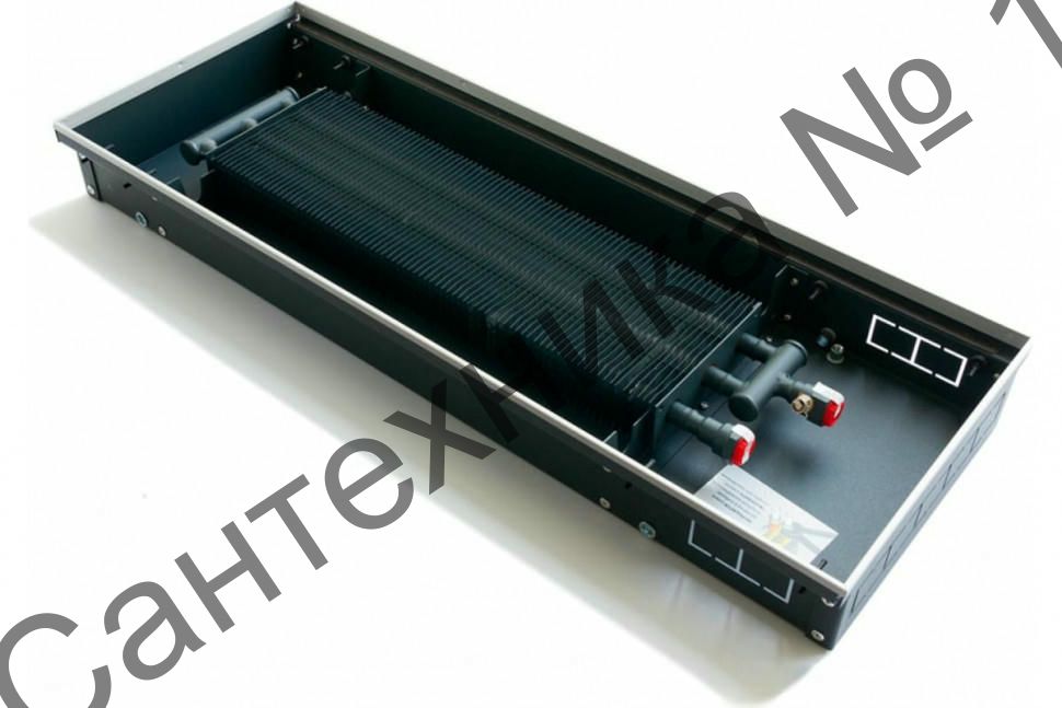 Конвектор внутрипольный водяной KVZ 150-105-600 с естественной конвекцией Technowarm