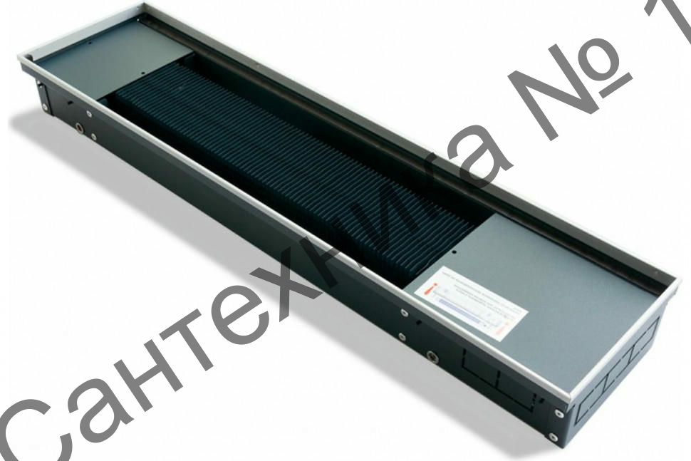 Конвектор внутрипольный водяной KVZV 350-105-2800 с принудительной конвекцией Technowarm