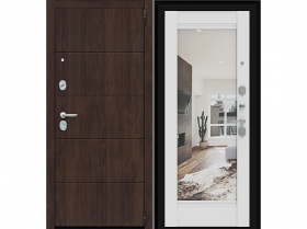 Дверь Входная с Зеркалом с Ночной Задвижкой el’PORTA (Portika) Porta R-3 0318-0749 / Эльпорта Портика
