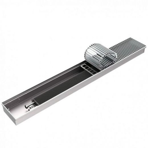 Конвектор внутрипольный с естественной конвекцией RCN 80.200.4500, решётка роликовая ROMMER