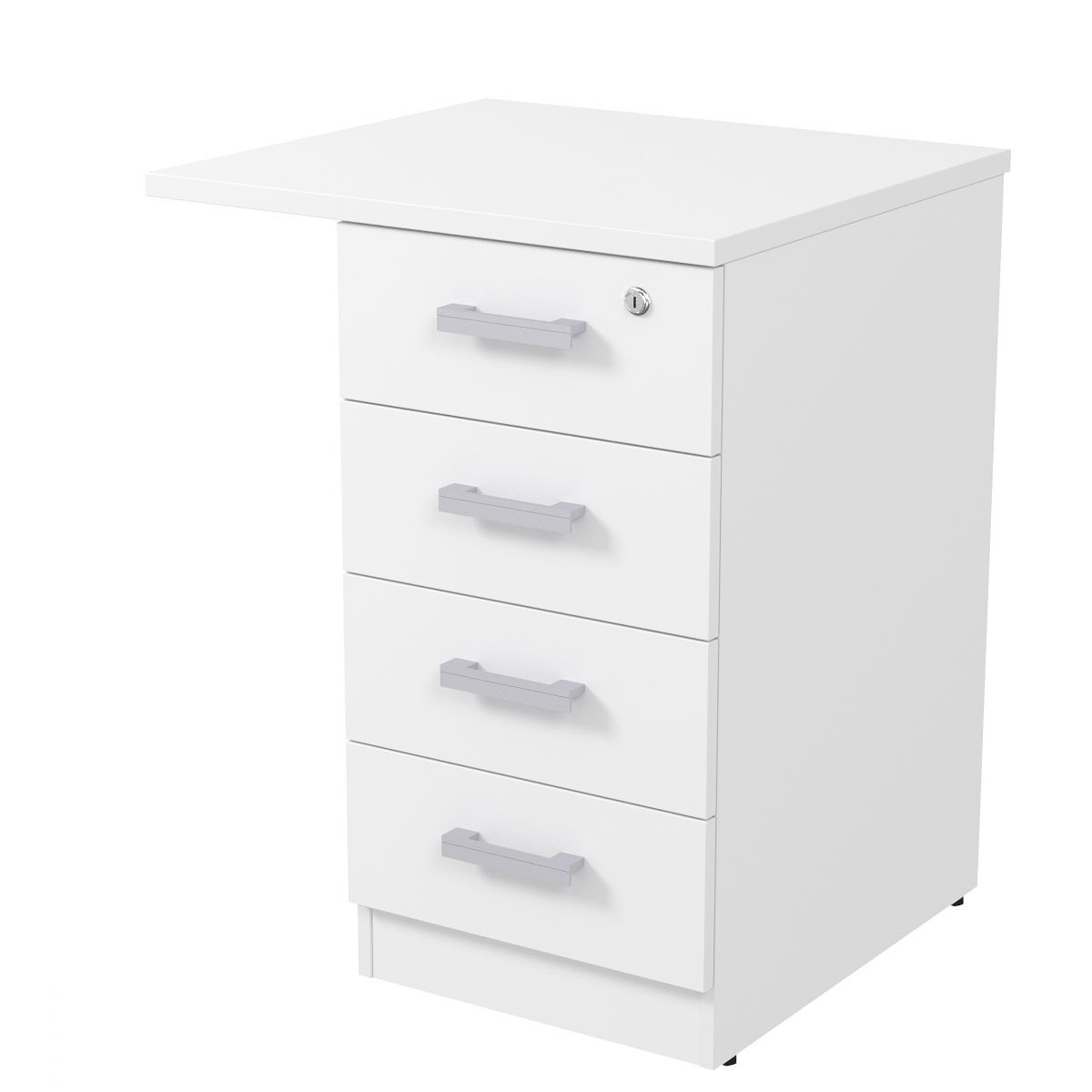 2ТЗ.002.5 Тумба приставная с топом, замок (550*600*750)