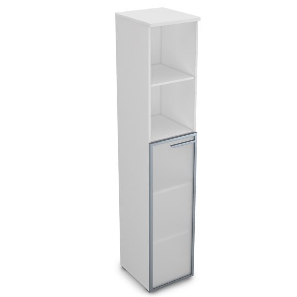 9ППД.005.15 Пенал высокий со стеклом и открытой полкой (400*450*2045), правый