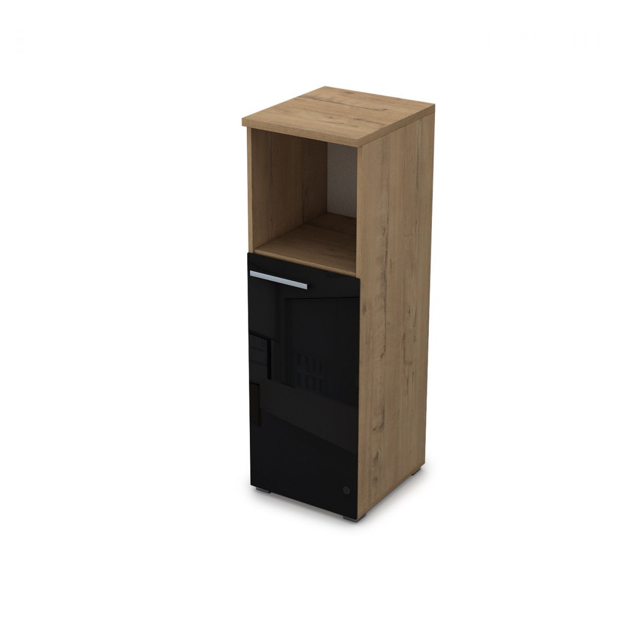 9ППД.017.8 Пенал средний со стеклом и нишей (400*450*1245), правый