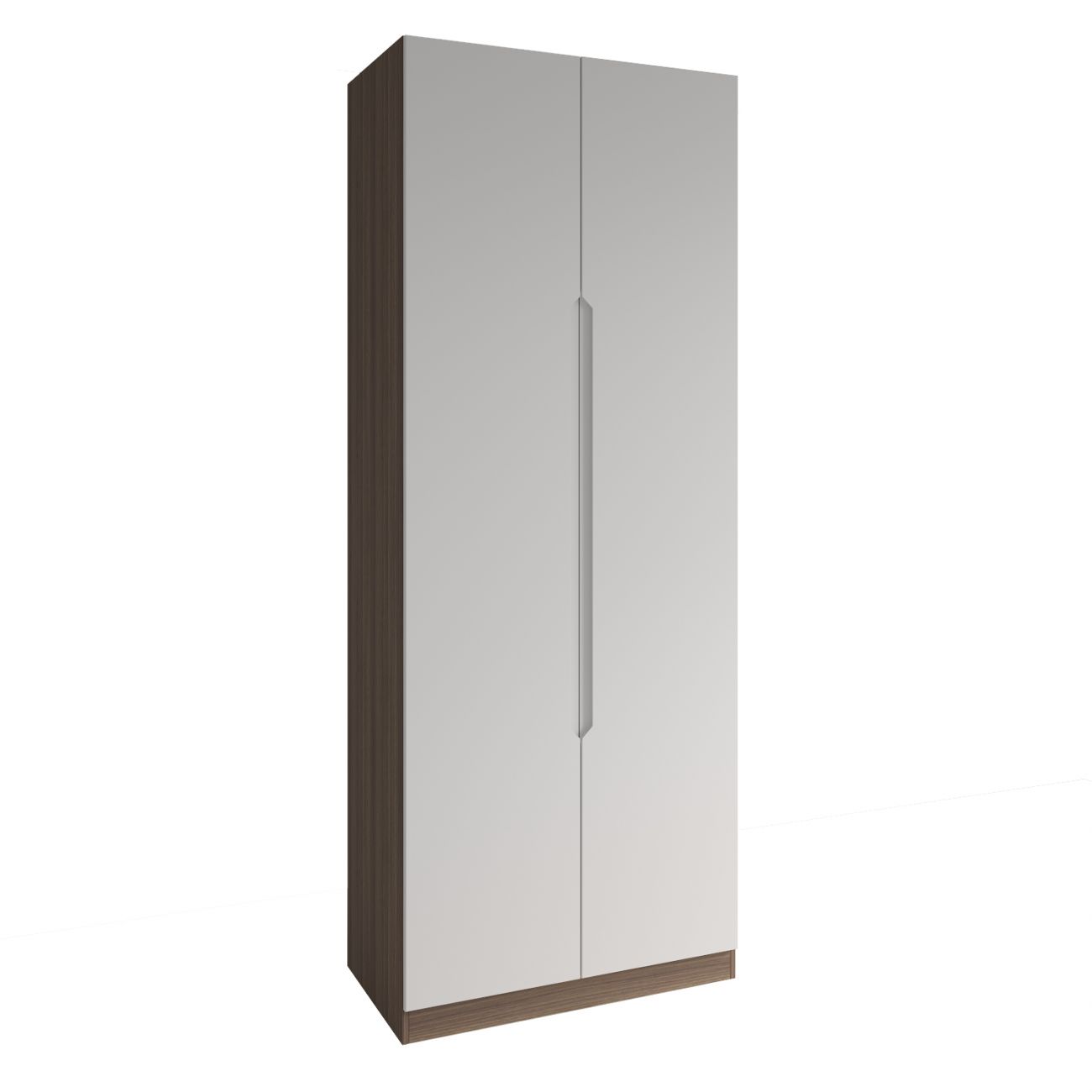 МС Роза Шкаф 900 Орех Франклин/Тренто Белый софт