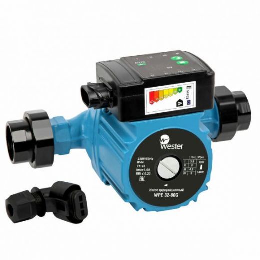 Насос циркуляционный WPE 32-80G с гайками Wester