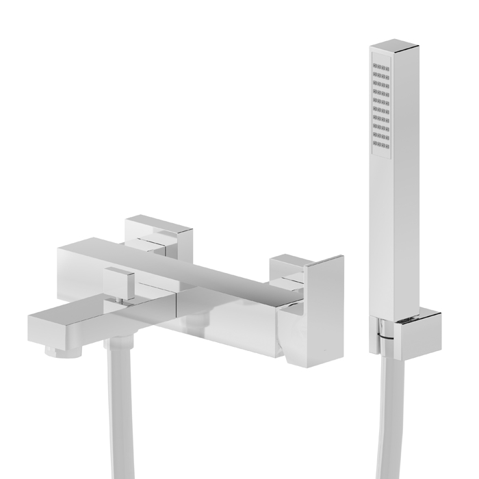 Смеситель для ванны Newform Ergo Q 66440C с изливом и ручным душем ФОТО