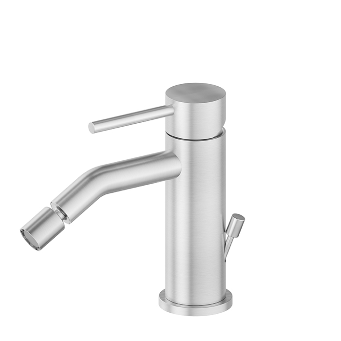 Изображение Смеситель для биде на 1 отверстие Newform X-STEEL 316 69623X с донный клапаном излив 13.4 см