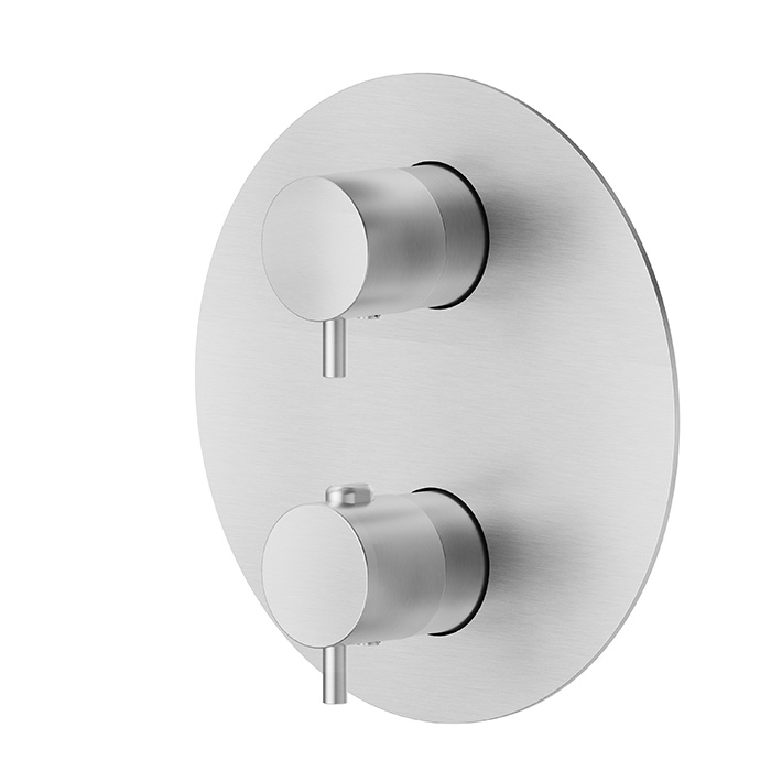 Изображение Смеситель для душа термостатический Newform X-STEEL 316 69663EX с переключателем до 5 источников (для 31061/31020/27888/27889)