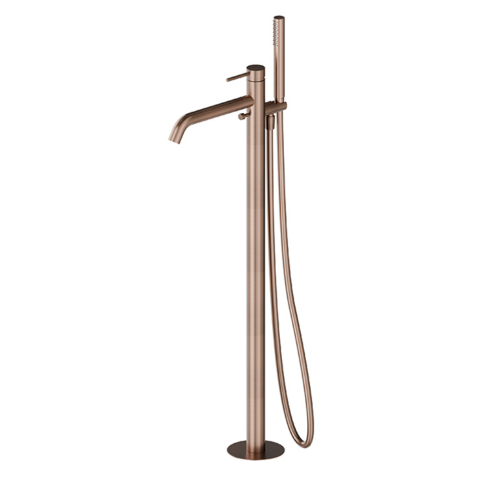 Смеситель для ванны напольный Newform X-STEEL 316 69684EX излив 243 мм без встраиваемой части ФОТО