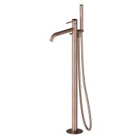 Смеситель для ванны напольный Newform X-STEEL 316 69684EX излив 243 мм без встраиваемой части схема 5