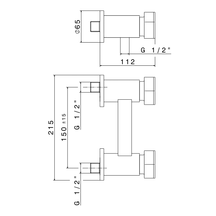 Смеситель настенный Newform ParkLE 69755 для душа ФОТО