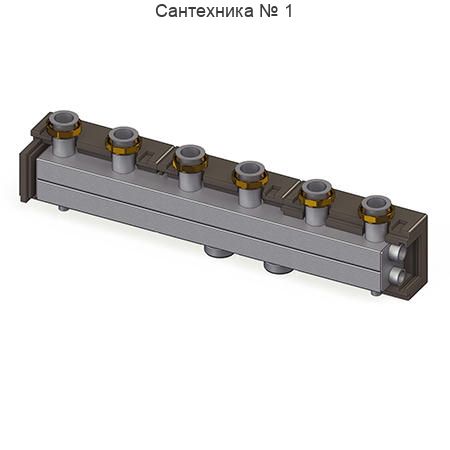 Гребенка DN 32 на 2 контура в теплоизоляции ELSEN