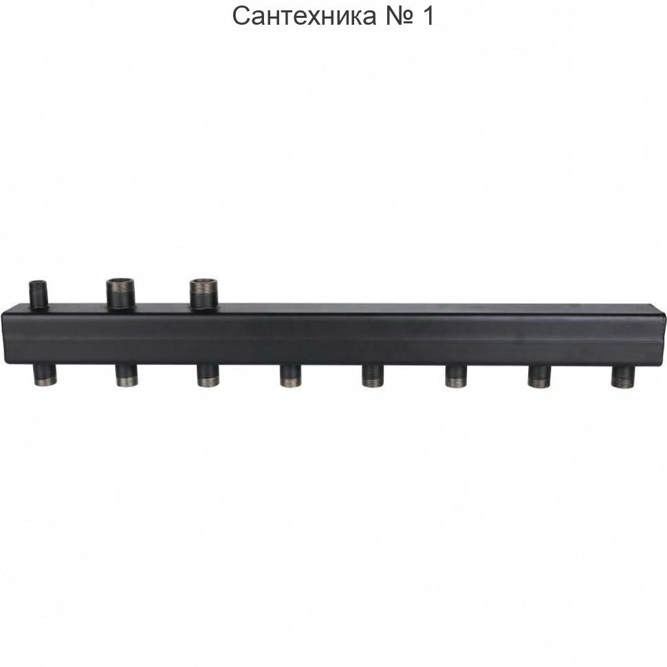 Коллектор распределительный стальной 4 отопительных контура 1х1 1/4 ROMMER