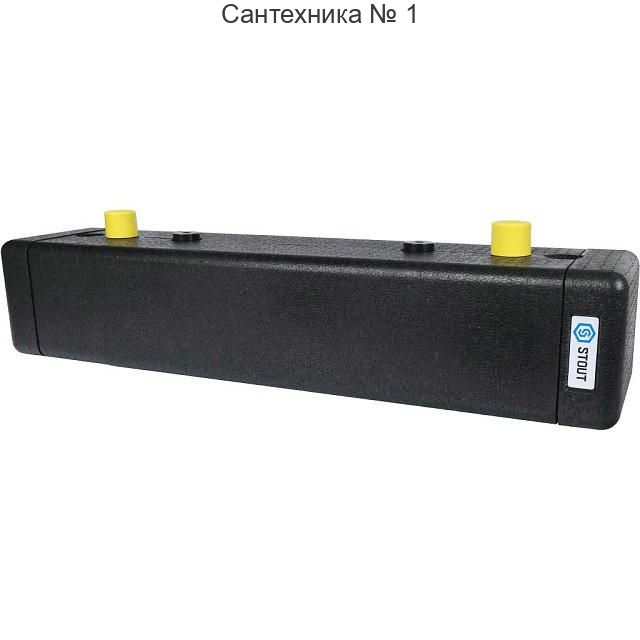 Коллектор распределительный стальной 3 отопительных контура с гидравлическим разделителем DN 20 STOUT