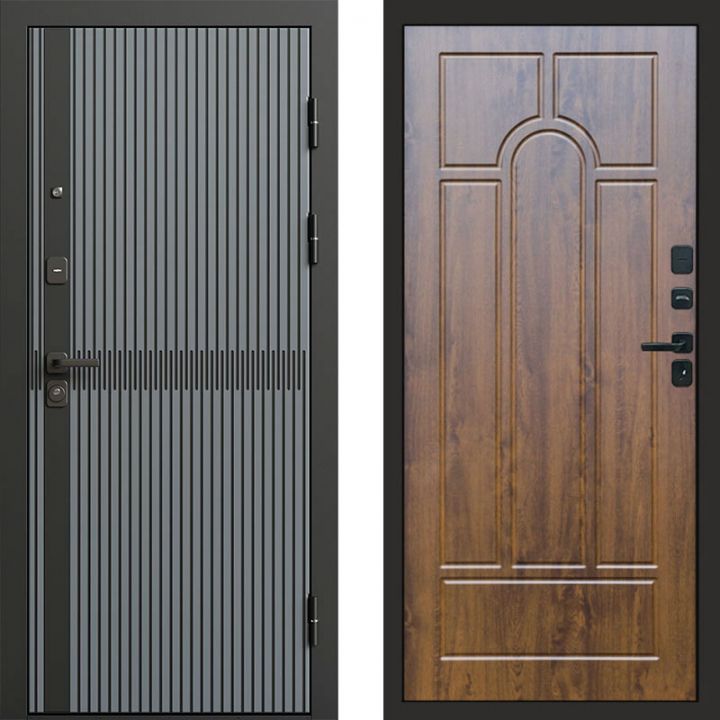 Входная дверь Termo-door Граунд Грей - Арка Дуб