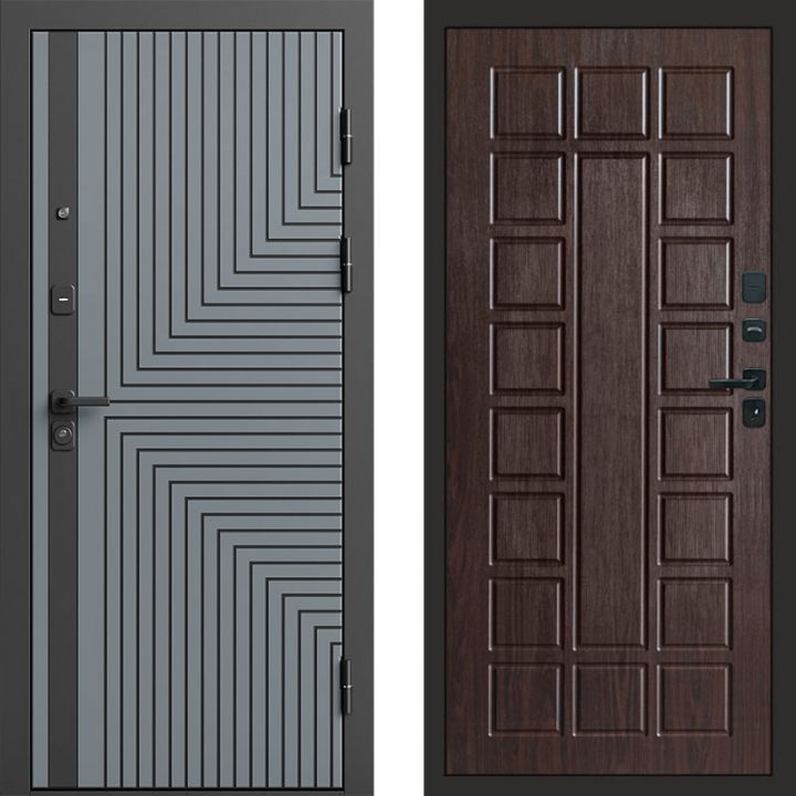 Входная дверь Termo-door Квантум Грей - Престиж Венге