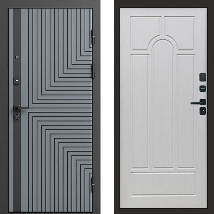 Входная дверь Termo-door Квантум Грей - Арка Лиственница
