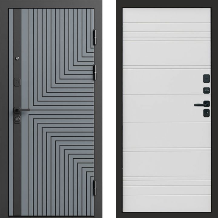 Входная дверь Termo-door Квантум Грей - White Line