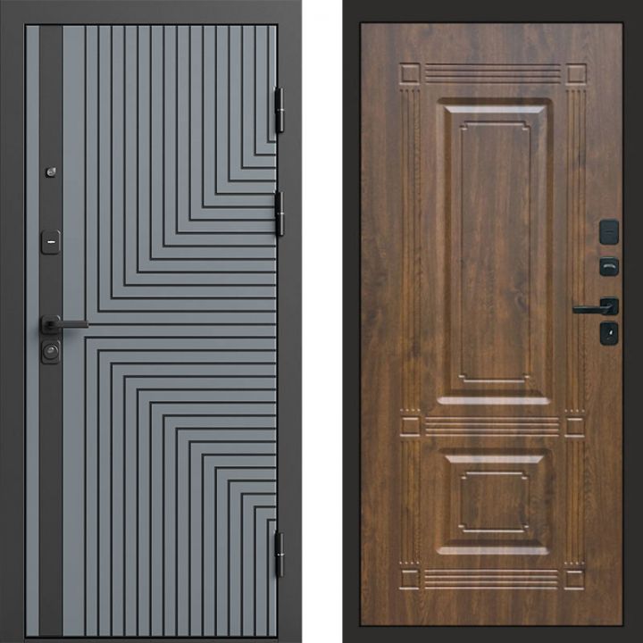 Входная дверь Termo-door Квантум Грей - Мадрид Дуб