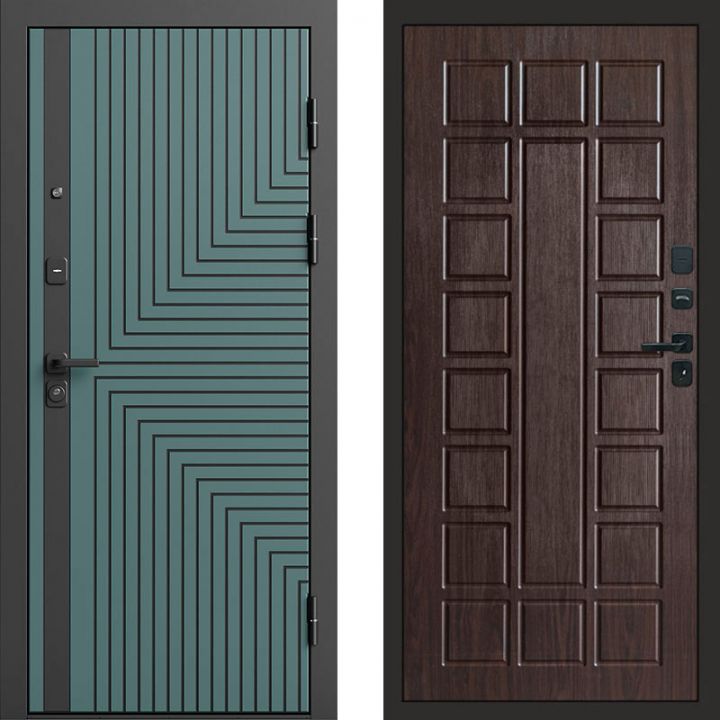 Входная дверь Termo-door Квантум velutto verde - Престиж Венге