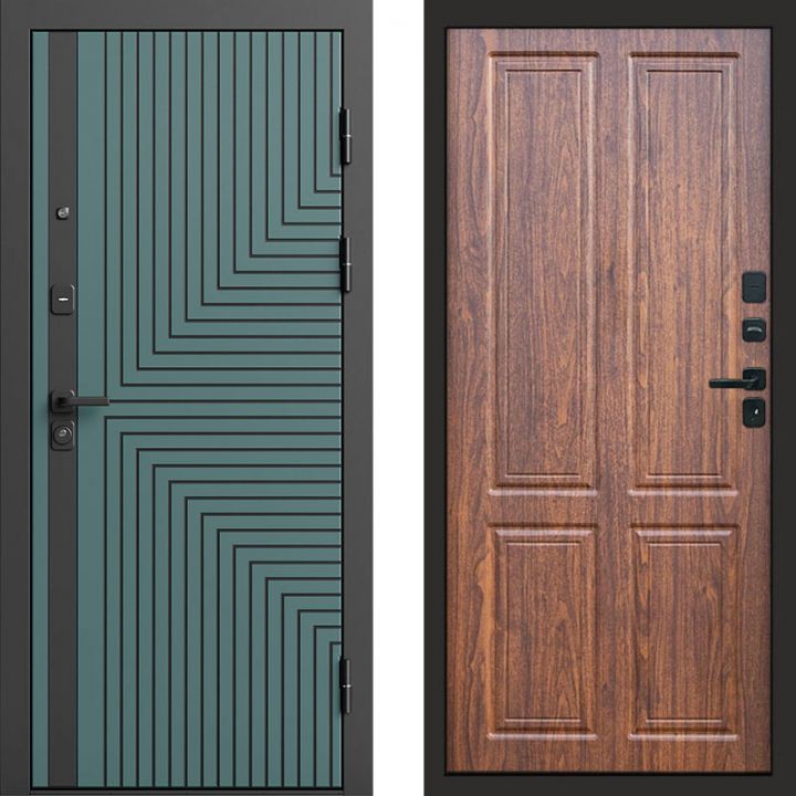 Входная дверь Termo-door Квантум velutto verde - Орех стандарт