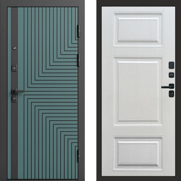 Входная дверь Termo-door Квантум velutto verde - Лион Лиственница