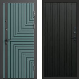 Входная дверь Termo-door Квантум velutto verde - FLAT Черный кварц