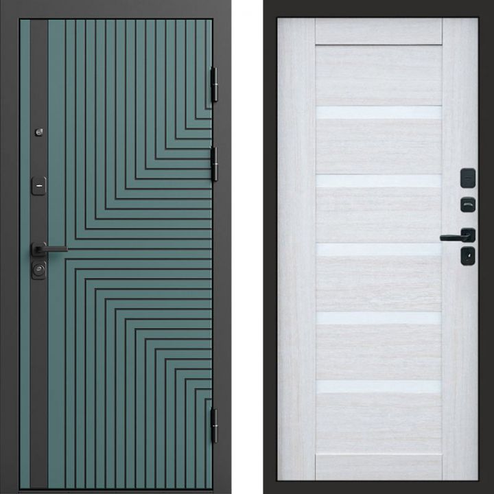 Входная дверь Termo-door Квантум velutto verde - Царга Лиственница