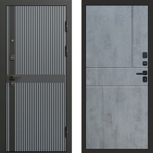 Входная дверь Termo-door Граунд Грей - Горизонт Бетон темный