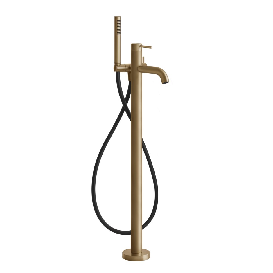 Изображение Смеситель для ванны и душа Gessi 316 54028726 бронза теплая браш PVD